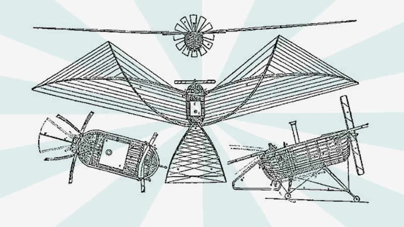 Illustration for article titled Did This Frenchman Beat The Wright Brothers To Powered Flight?